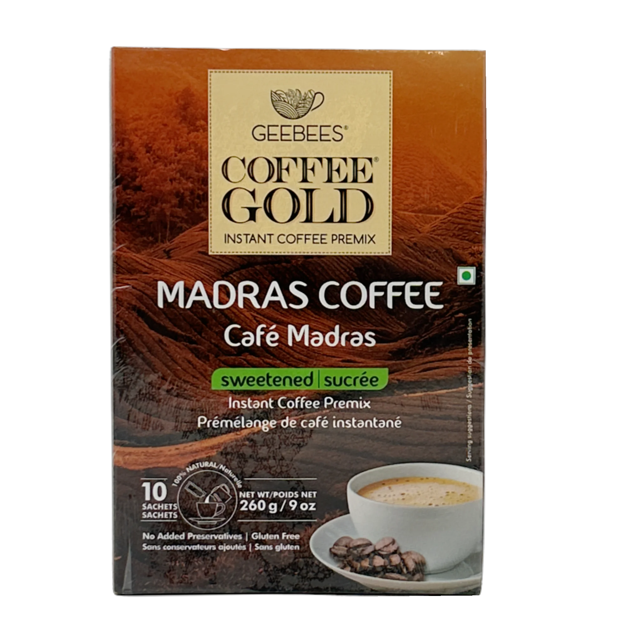 GeeBees GeeBees Coffee Gold Madras Coffee 260g 260g